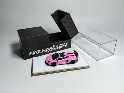Lamborghini LP700 Cabriolet LB Miniature en résine 1:64 Fine Works 