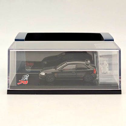 Hobby Japan 1:64 Honda Civic Type-R (EK9) Custom with Engine Diecast Car Collection Auto Toys Gift Black(Ships from the United States)