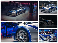 Pre-Sale MJ 1:64 Scale BMW M3 GTR E46 Blue Need For Speed Metal Diecast Toys Models Car Collection Miniature Hobby Gifts