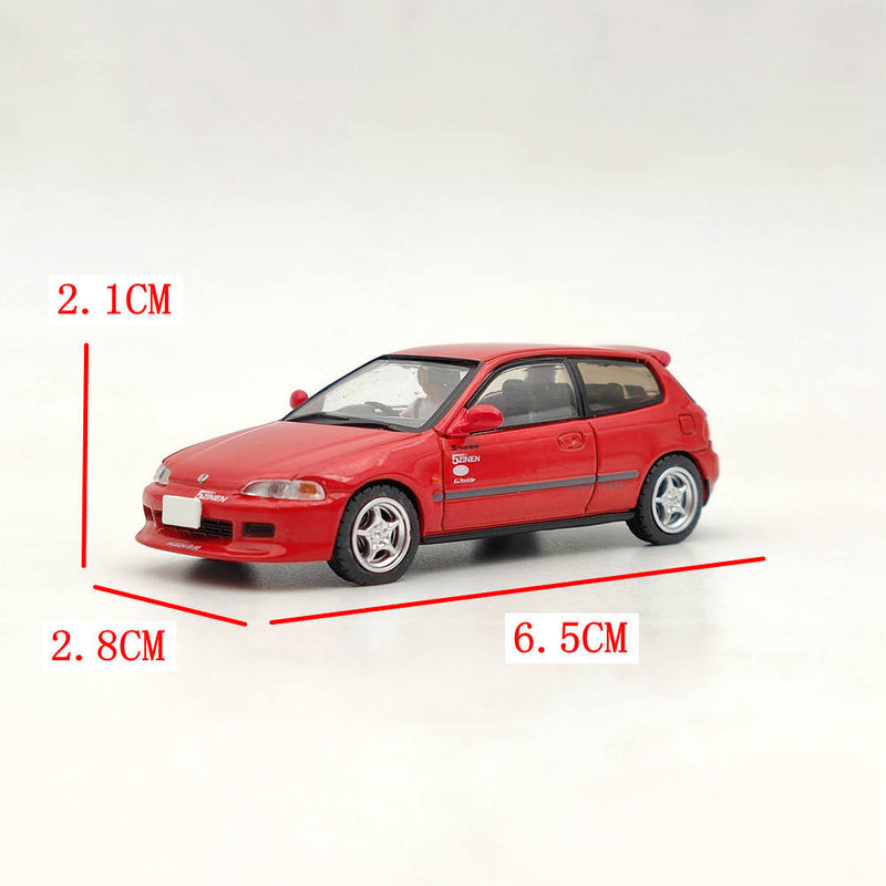 Hobby Japan 1:64 Honda Civic (EG6) Myogi Night Kids Shingo Shoji Red HJ641017HR Diecast Toys Car Models Collection Gifts