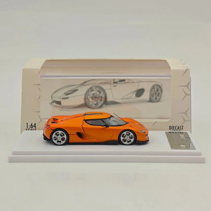 Rhino Model RM 1:64 CC850 Orange Super Racing Sports Model Diecast Metal Car