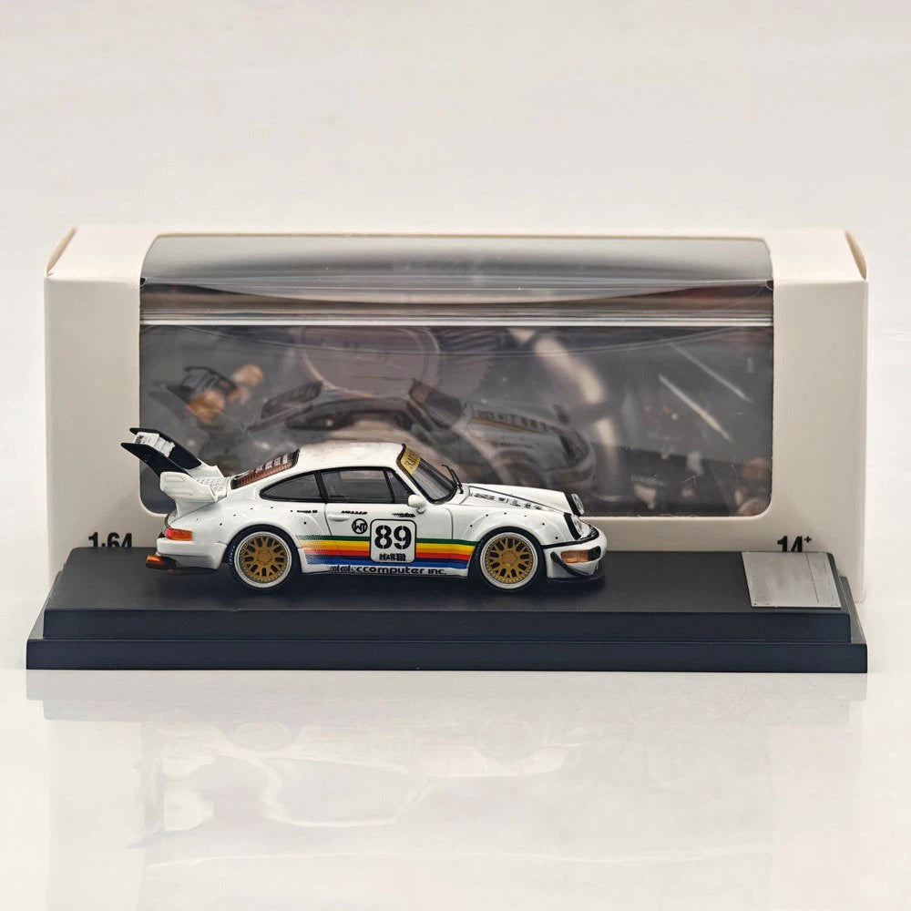 SW 1:64 911 993 Apple #90 #89 Racing Sports Model Alloy Model Car