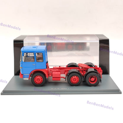 NEO 1/43 MAN 16304 F7 1968 Tractor Truck Blue Resin Model Car Limited Collection
