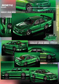 MORTAL 1/64 NISSAN SKYLINE URAS ER34 Miniature Diecast Toys Car Models Hobby Collection Gifts