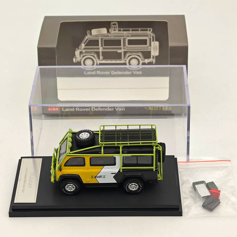 Master 1:64 Land Rover Defender Van Diecast Toys Car Models Miniature Hobby Collectible Gifts Moon Eye