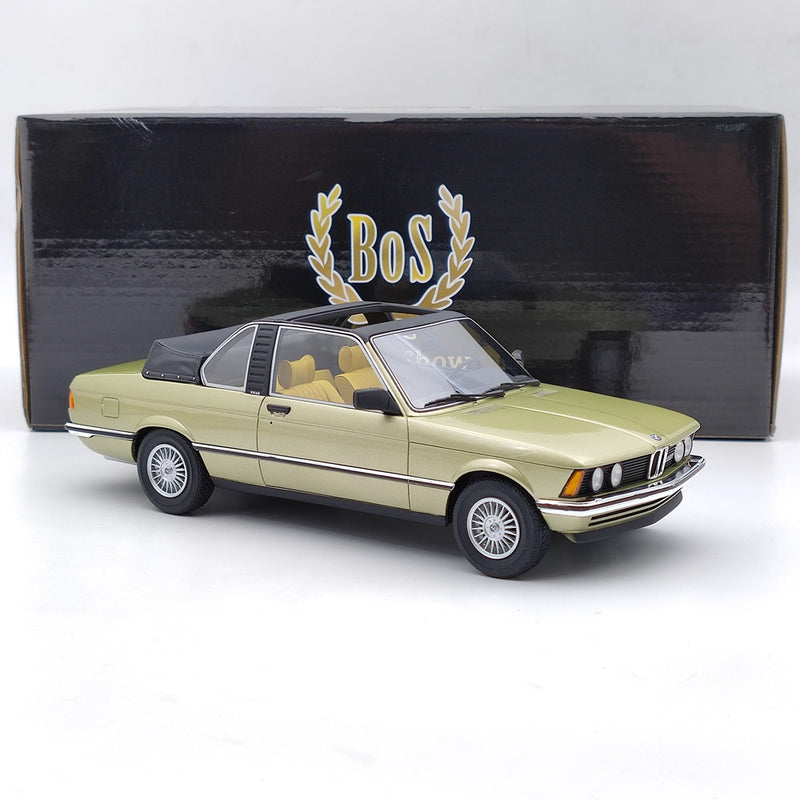 BOS 1/18 1979 BMW 323i Baur E21 Metallic Green BOS073 Resin Model Car Used