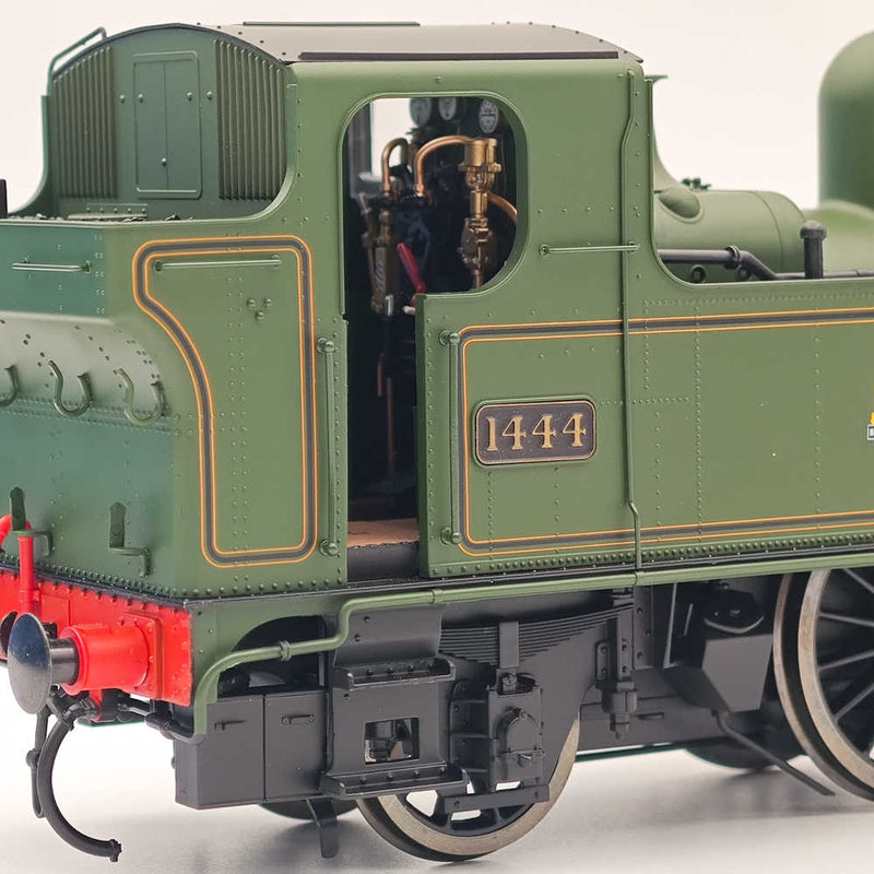 Dapol 7S-006-022 O Gauge 14xx Class BR Early Lined Green 1444 21DCC -Locomotive