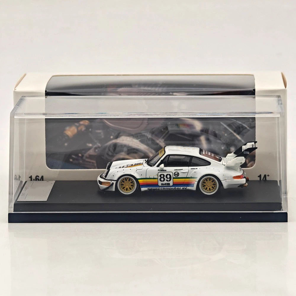 SW 1:64 911 993 Apple #90 #89 Racing Sports Model Alloy Model Car