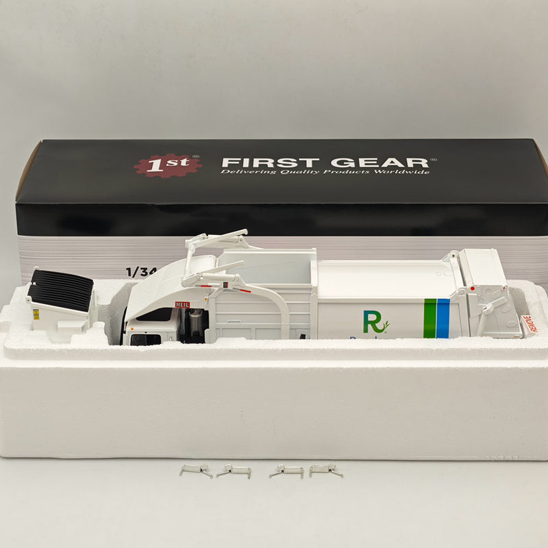 FIRST GEAR 1/34 Mack TerraPro Front End Load Refuse with CNG Tailgate White 10-4228 DIECAST Model Truct Collection
