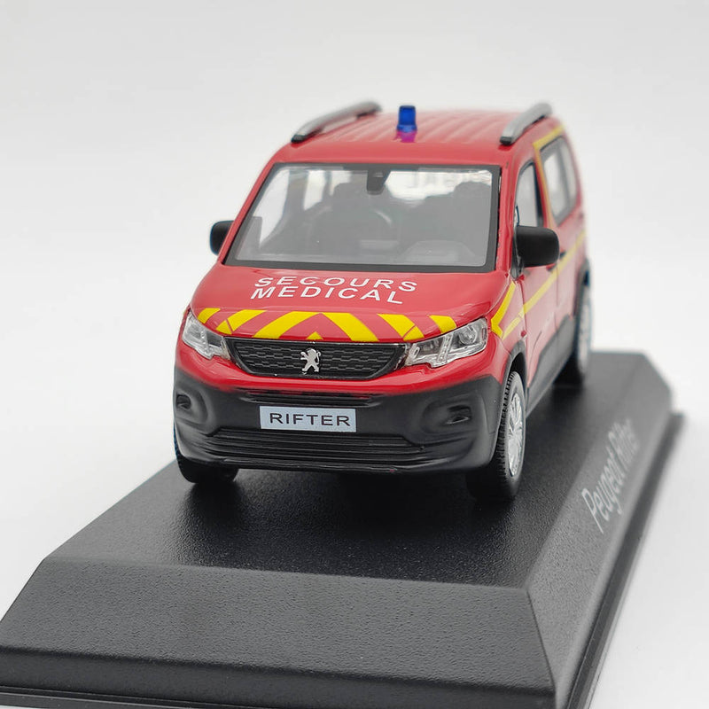 1/43 Norev Peugeot Rifter Secours Medical Red Diecast Models Car Christmas Gift