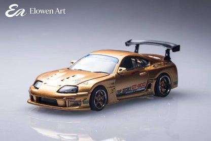 Pre order Elowen Art 1/64 topSecret A80 Supra MK4 GT300 Openable lid Diecast Model Car Limited Collection