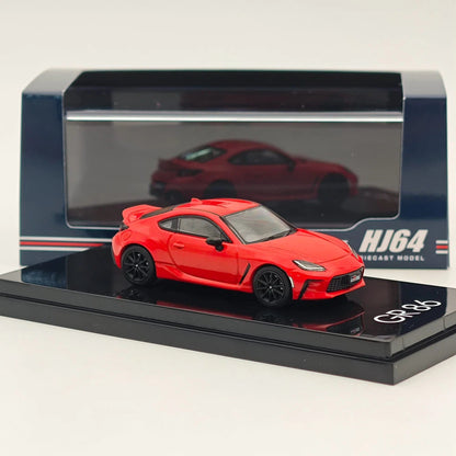 Hobby Japan 1:64 GR86 RZ With Rear Spoiler Red Diecast Alloy Model Car HJ644048R