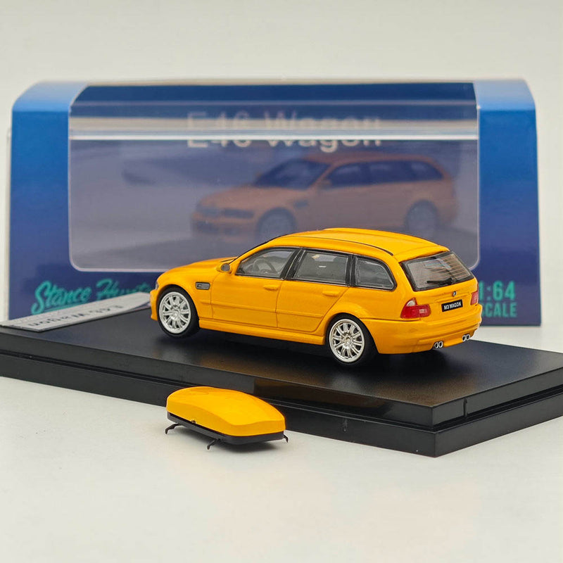 1:64 Stance Hunters E46 Wagon Diecast Model Car Limited Collection Yellow