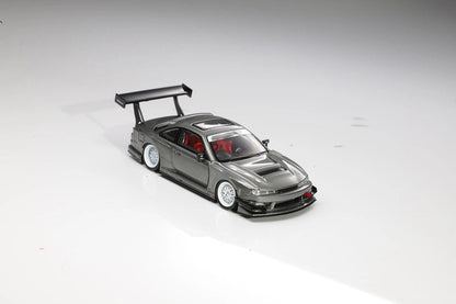 MORTAL 1/64 S14 GTSPEC V2 SEIJI OOKAWARA Diecast Toys Car Model Collectible  Gifts