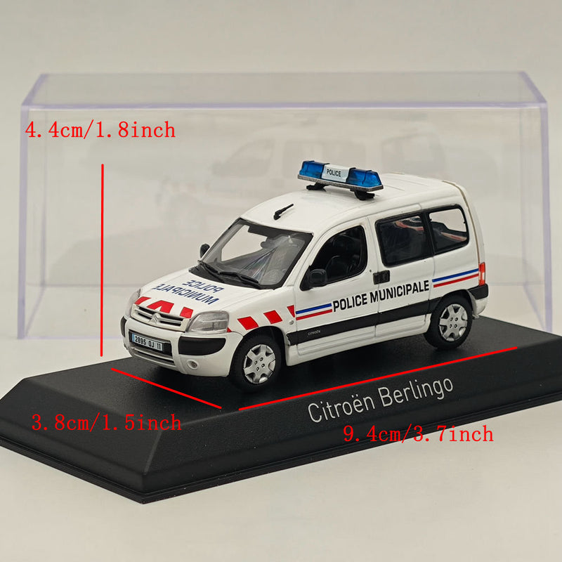 1/43 Norev CITROEN Berlingo von 2004 Stadtpolizei Diecast Model Cars White