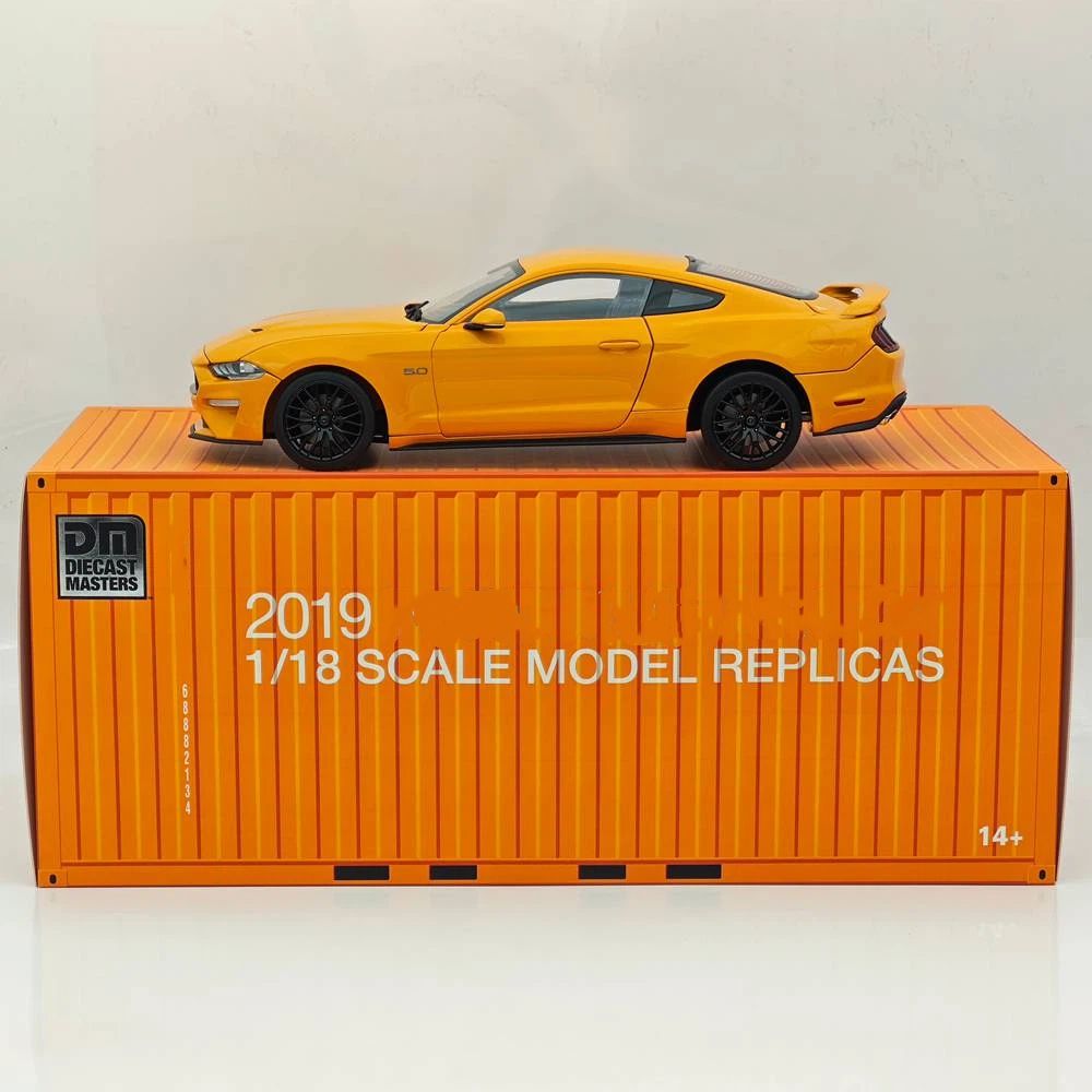 DM 1/18 GT 2019 Orange Fury LHD with Widebodykit Pack Diecast Model Car