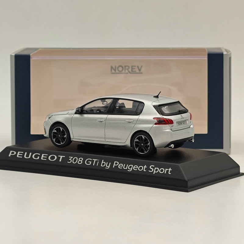 1/43 Norev Peugeot 308 GTi SPORT VERSIO Silver Diecast Model Cars Collection