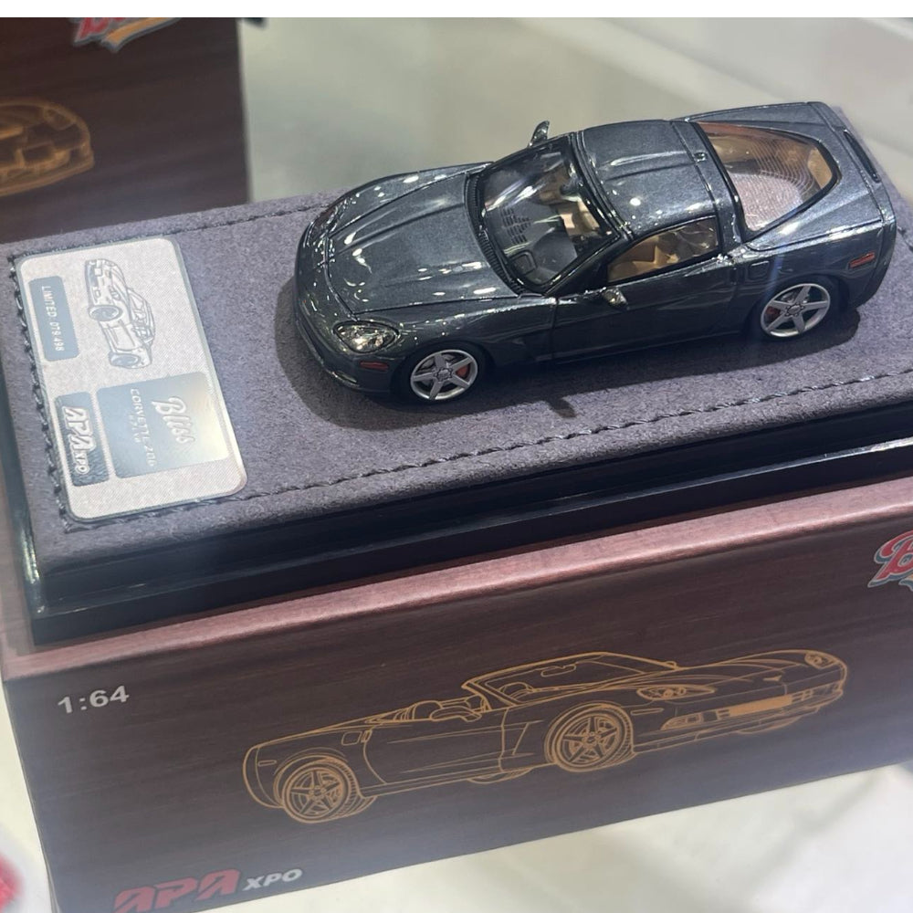 Bliss 1/64 Corvette C6 Hardtop/Convertible Foshan APAxpo Exhibition Special Edition Diecast Model Car