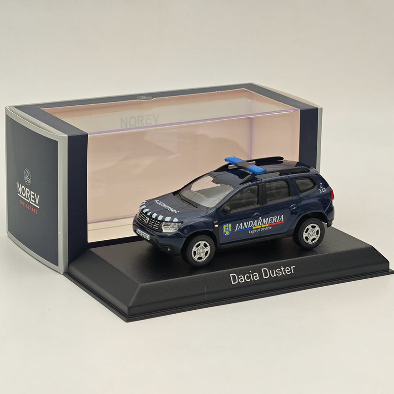 1/43 Norev Dacia Duster 2021 Jandarmeria Romana Blue Diecast Model Cars Limited