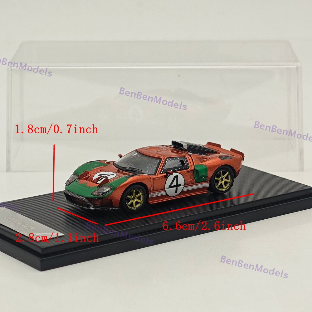 RM 1:64 GT40 Hood Magnetic Limited Edition Alloy Car Model - Two Styles