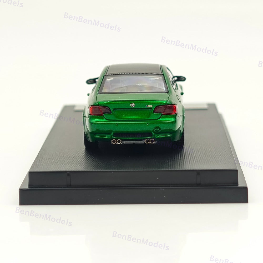 Fine model 1/64 BMW M3 E92 COUPE Diecast Model Car Limited Collection Green