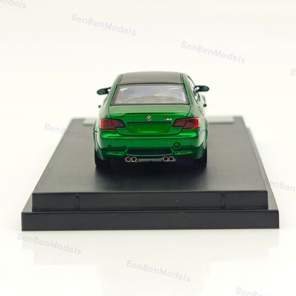 Fine model 1/64 BMW M3 E92 COUPE Diecast Model Car Limited Collection Green