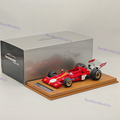 Tecnomodel 1/18 Ferrari F1 312 B3-73 #0 1973 TEST DRIVE Spain GP Red Resin Model