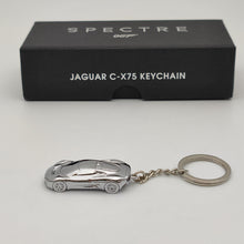 Porte-clés moulé sous pression JAMES BOND SPECTRE 007 JAGUAR C-X75 Porte-clés Argent TOUT NEUF Jouets Cadeau 