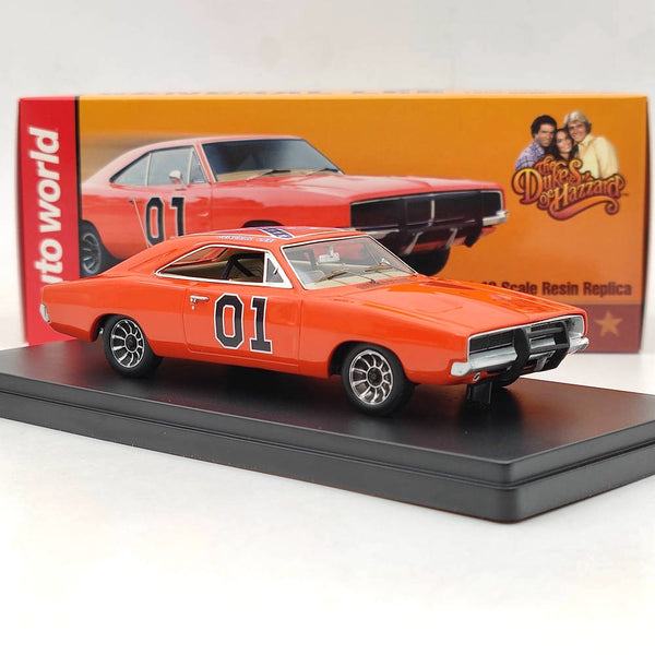 Auto World 1:43 Dodge Charger General Lee 1969 Red AWRSS1151 Resin Toys Car Models Collection Gifts(US)