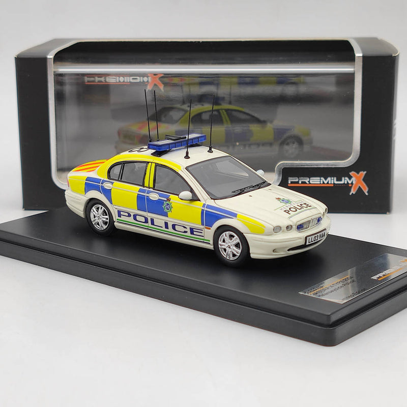 1/43 Premium X Jaguar X-Type Merseyside Police 2004 White PR0343 Resin Model Car Toys Gift