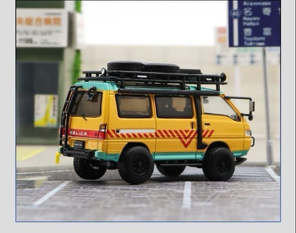 Autobots Models 1:64 Mitsubishi Delica 4X4 Star Wagon Van Diecast Toys Car Miniature Vehicle Hobby Collectible Gifts