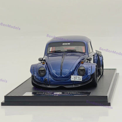 1/18 Volkswagen VW Beetle RWB Robert Design Blue Resin Car Model Limited Edition