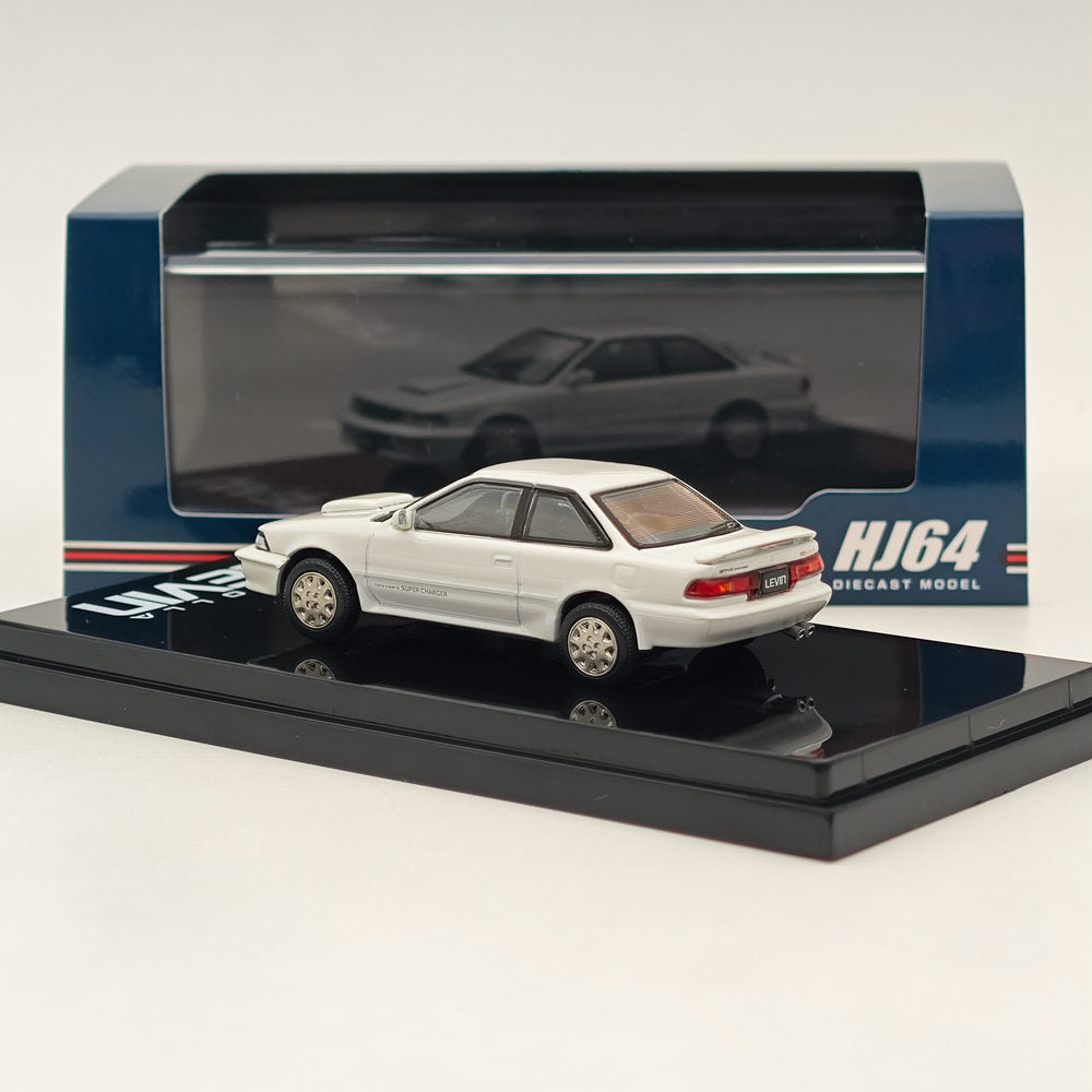 Hobby Japan 1/64 Toyota COROLLA LEVIN GT-Z AE92 Super White II HJ643059ZW Modèle de voiture moulé sous pression Collection limitée 