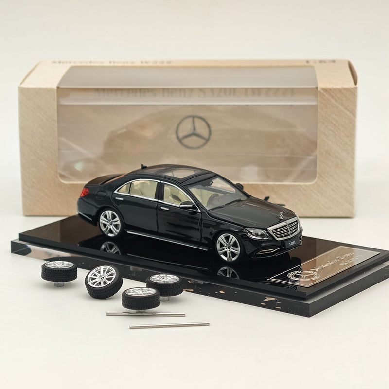 1/64 GLORY MODEL Mercedes-Benz S320L W222 Sedan Sports Black Diecast Metal Car