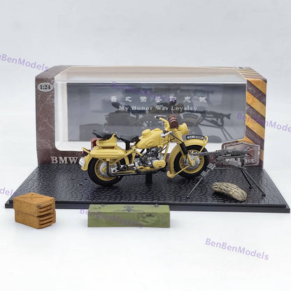 1:24 BMW R75 Panzerfaust 30 World War II 1939-1945 Motorcycle Diecast Model In Stock - US