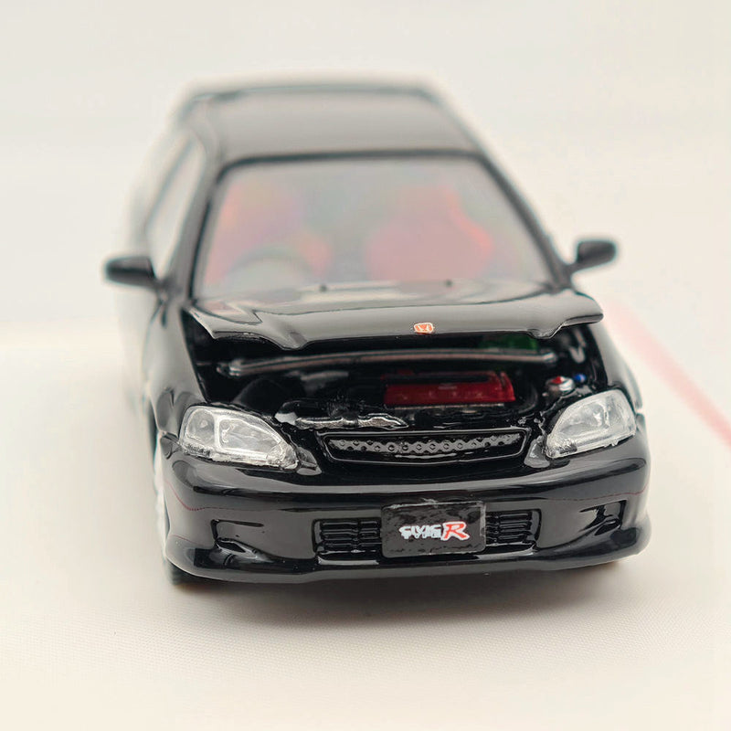 FH 1/64 Honda Civic Type R EK9 Black Diecast Models Car Toy Limited Collection