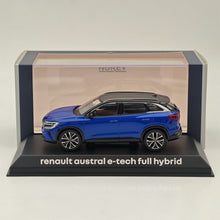 Modèle réduit moulé sous pression Norev Renault Austral e-tech full hybrid bleu fer/noir 2023 1/43