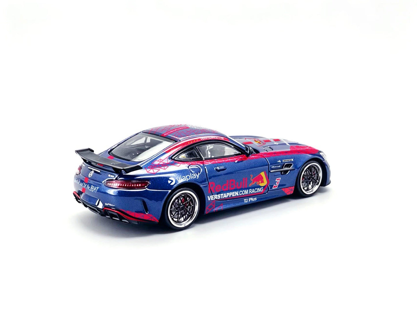 1:64 SCALEON Benz AMG GTR Racing Livery Sports Car Malaysia Limited Diecast Toys Model Gift