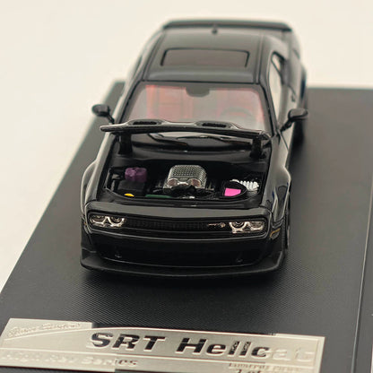 1:64 SH Dodge SRT Hellcat Muscle Sports Diecast Models Car Collection Black