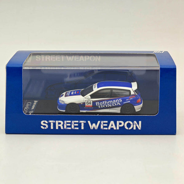 1:64 SW HONDA CIVIC GEN.5 Spoon EG6 ROTHMANS #64 Diecast Models Car Collection