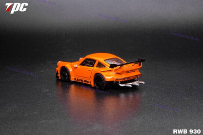 Pre-sale TPC 1:64 Scale 930 Metallic Orange Diecast Model Car Limited Collection