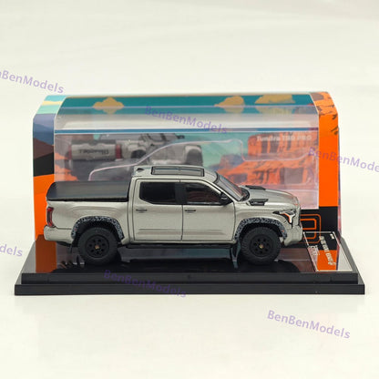 GCD 1/64 Tundra TRD Pro Pickup Truck Silver with accessories KS-064-562 Diecast Model Car Limited Collection