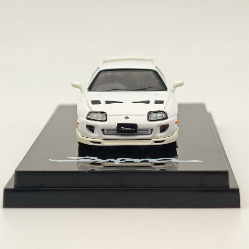 Hobby Japan 1/64 Toyota SUPRA (JZA80) JDM CUSTOMIZED VERSION WHITE II HJ644042W Diecast Models Car Collection