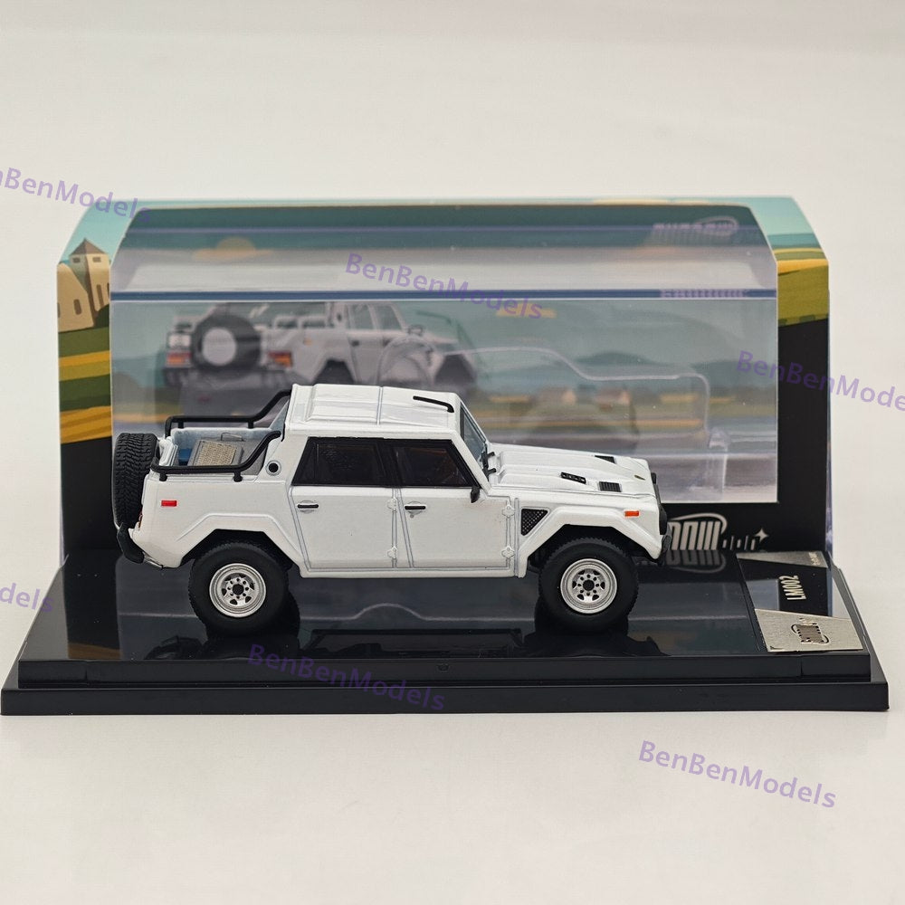 1:64 Shadow Pro LM002 SUV LHD Pearl White Diecast Metal Car Limited