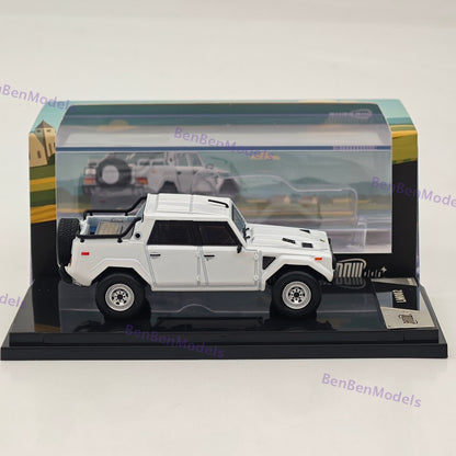 1:64 Shadow Pro LM002 SUV LHD Pearl White Diecast Metal Car Limited