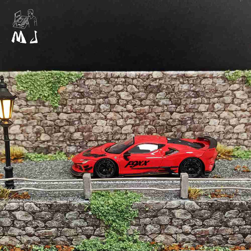 MJ 1/64 Ferrari Mansory F9XX  Hardtop/Convertible Diecast Car Models Collection Gifts Limited Edition