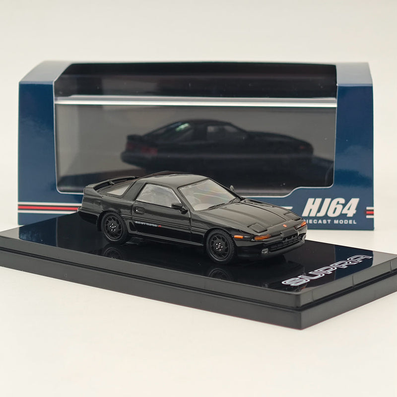 Hobby Japan 1/64 Toyota SUPRA A70 3.0GT TURBO A HJ642026ABK Diecast Model Black