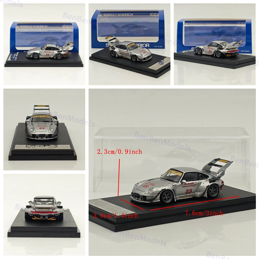 1/64 SW Porsche RWB 993 #89 RAUH-Welt Wide Body Modification Diecast Model Car