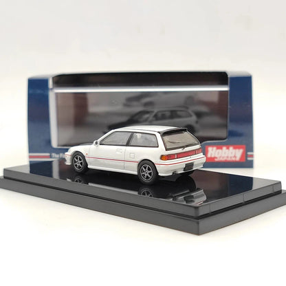Hobby Japan 1/64 EF9 SiR Ⅱ Carbon Bonnet Customized Version White HJ641031BW Diecast Model Toys Car Collection Gifts