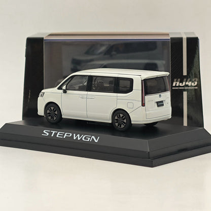 Hobby Japan 1/43 Honda STEP WGN e:HEV SPADA Platinum White (P) HJ432004W Diecast In Stock - US